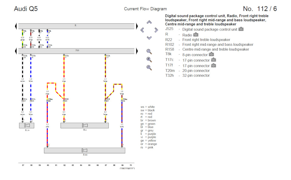 Схема проводки ауди