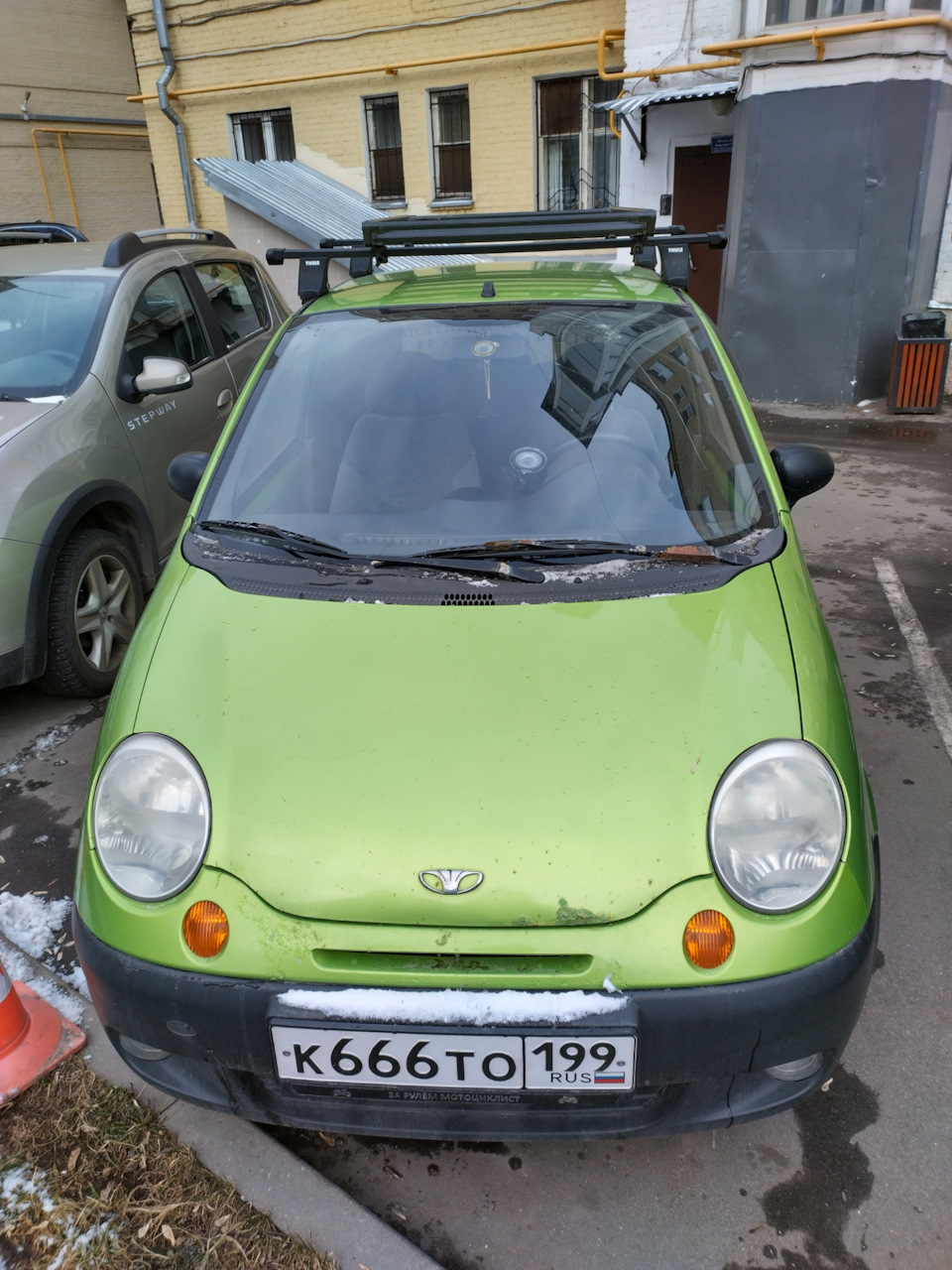 Детская коляска на крышу автомобиля — Daewoo Matiz (M100, M150), 0,8 л,  2007 года | аксессуары | DRIVE2