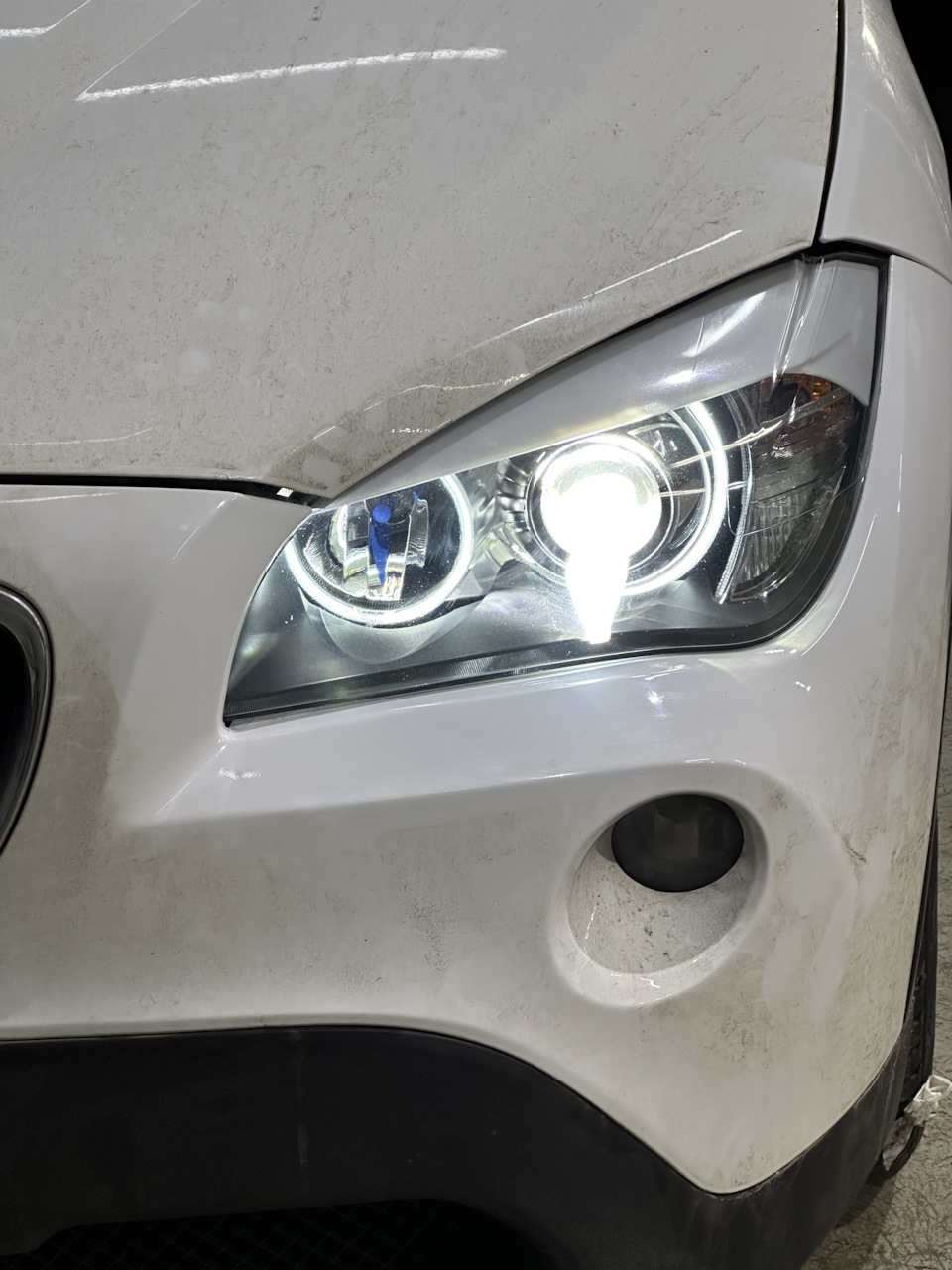 Bmw e84 x1 bi led линзы в сток фары — BMW X1 (E84), 2 л, 2012 года | тюнинг  | DRIVE2