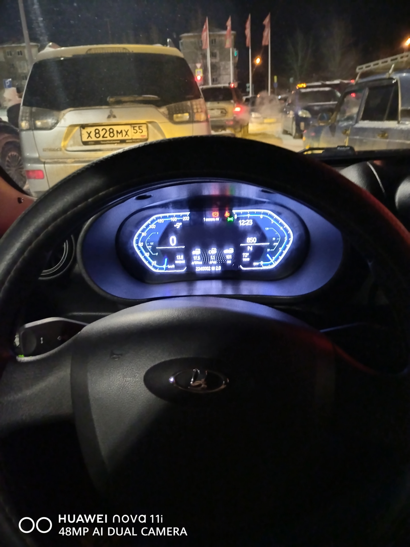 Приборка 10 дюймов — Lada Гранта (1G), 1,6 л, 2015 года | тюнинг | DRIVE2