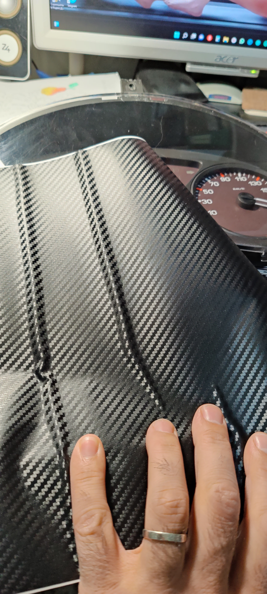 Оклейка панели приборов на Berlingo B9. — Citroen Berlingo (2G), 1,6 л ...