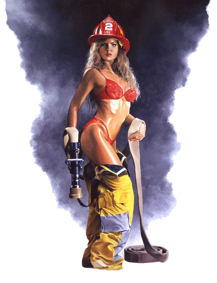 Fire fighter lady sexy