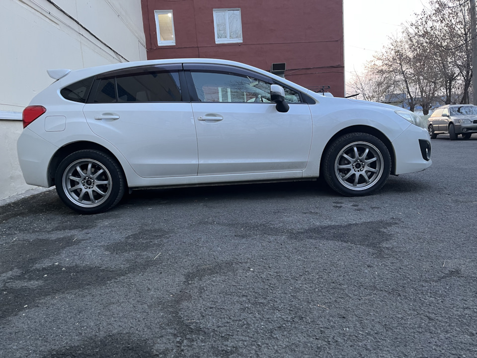на новых стойках — Subaru Impreza (GJ/GP)