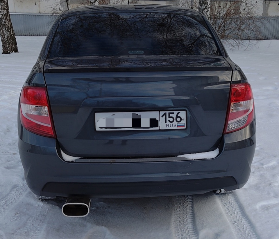 Насадка на глушитель — Lada Гранта (2G) FL, 1,6 л, 2022 года ...