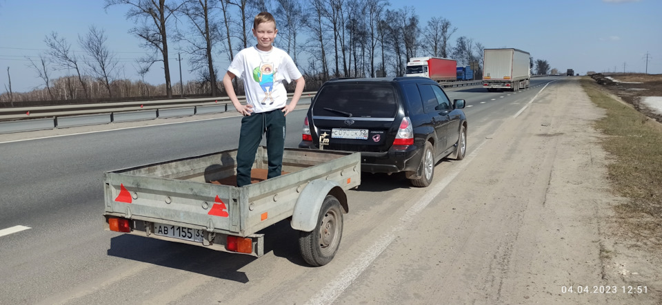 ТОНАР 86101 присел на хвост — Subaru Forester (SG), 2 л, 2006 года ...