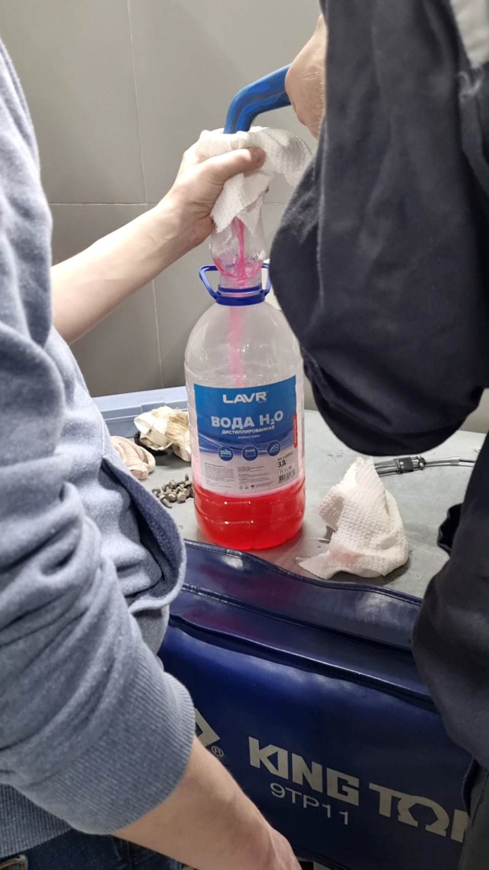 Отбор антифриза — Lada Vesta SW Cross (1G)