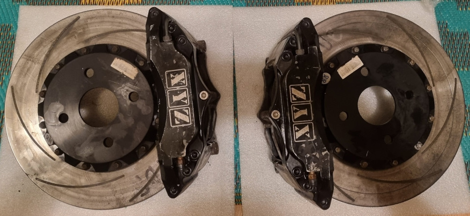 4pot тормоза XYZ на VITZ G's. ЧАСТЬ 1: покупка. — Toyota Vitz (130), 1 ...