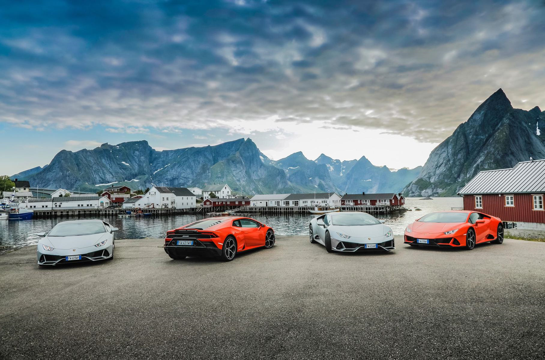 Фото машины в горах Экспедиционные" Lamborghini штурмуют Норвегию. - DRIVE2