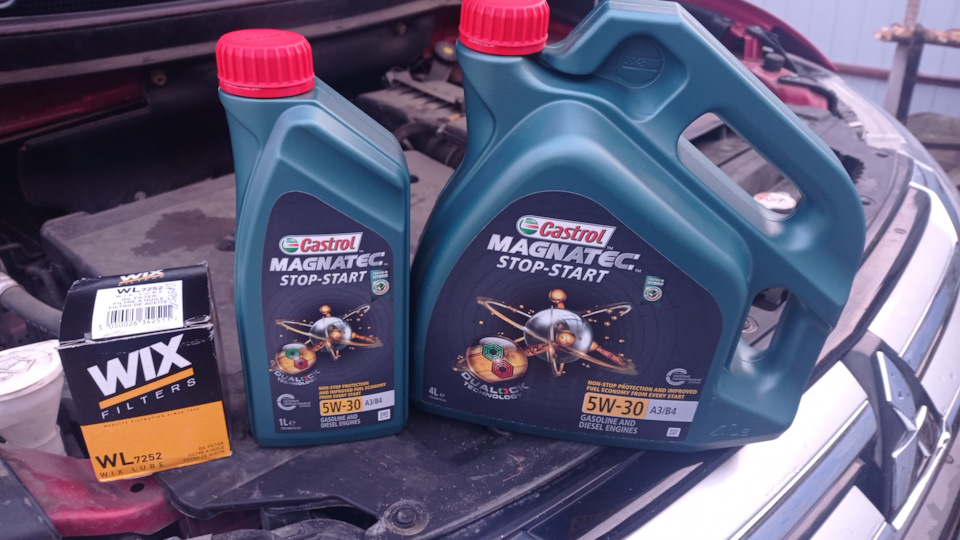 Замена масла в двигателе Castrol 5w-30 start-stop — Mitsubishi ...