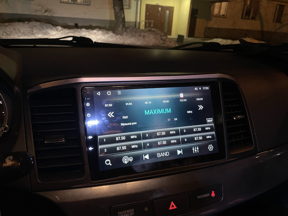 Установка магнитолы TS18 — Mitsubishi Lancer X, 2 л, 2008 года ...