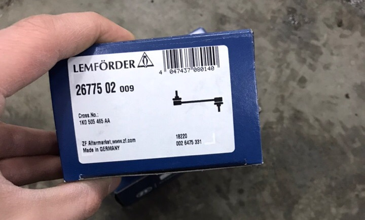#2. Замена задних стоек стабилизатора LEMFORDER — Volkswagen Tiguan (1G ...