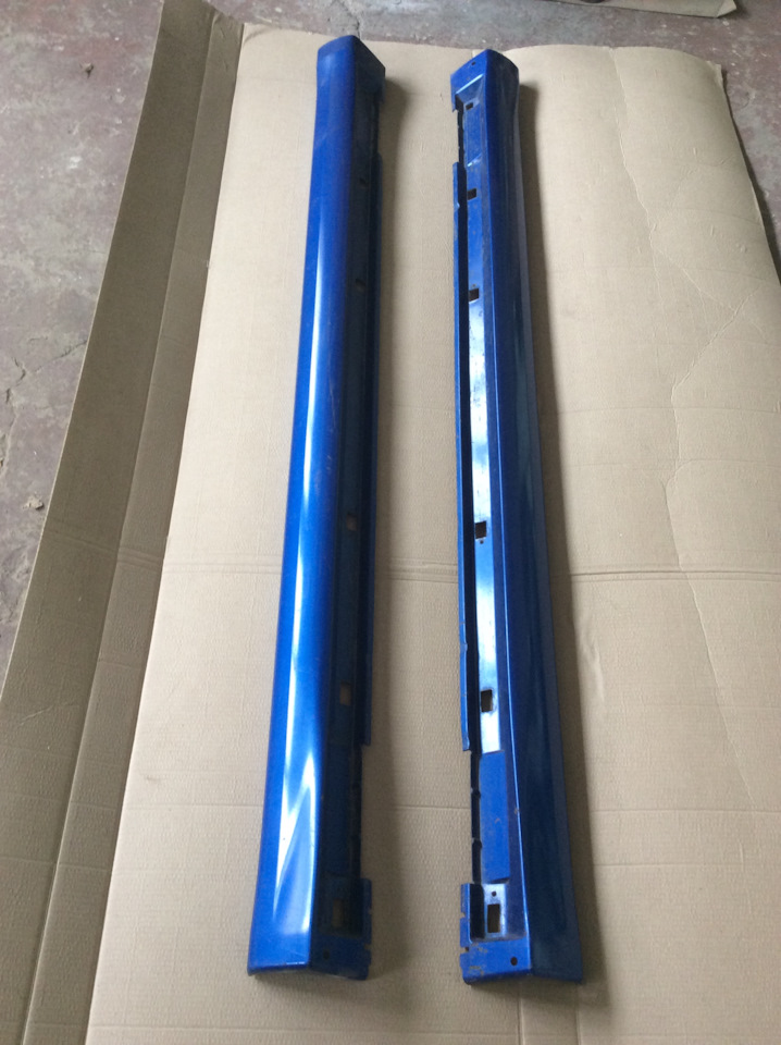Накладки на пороги пластиковые Subaru Impreza 2004 г.в. на Subaru ...