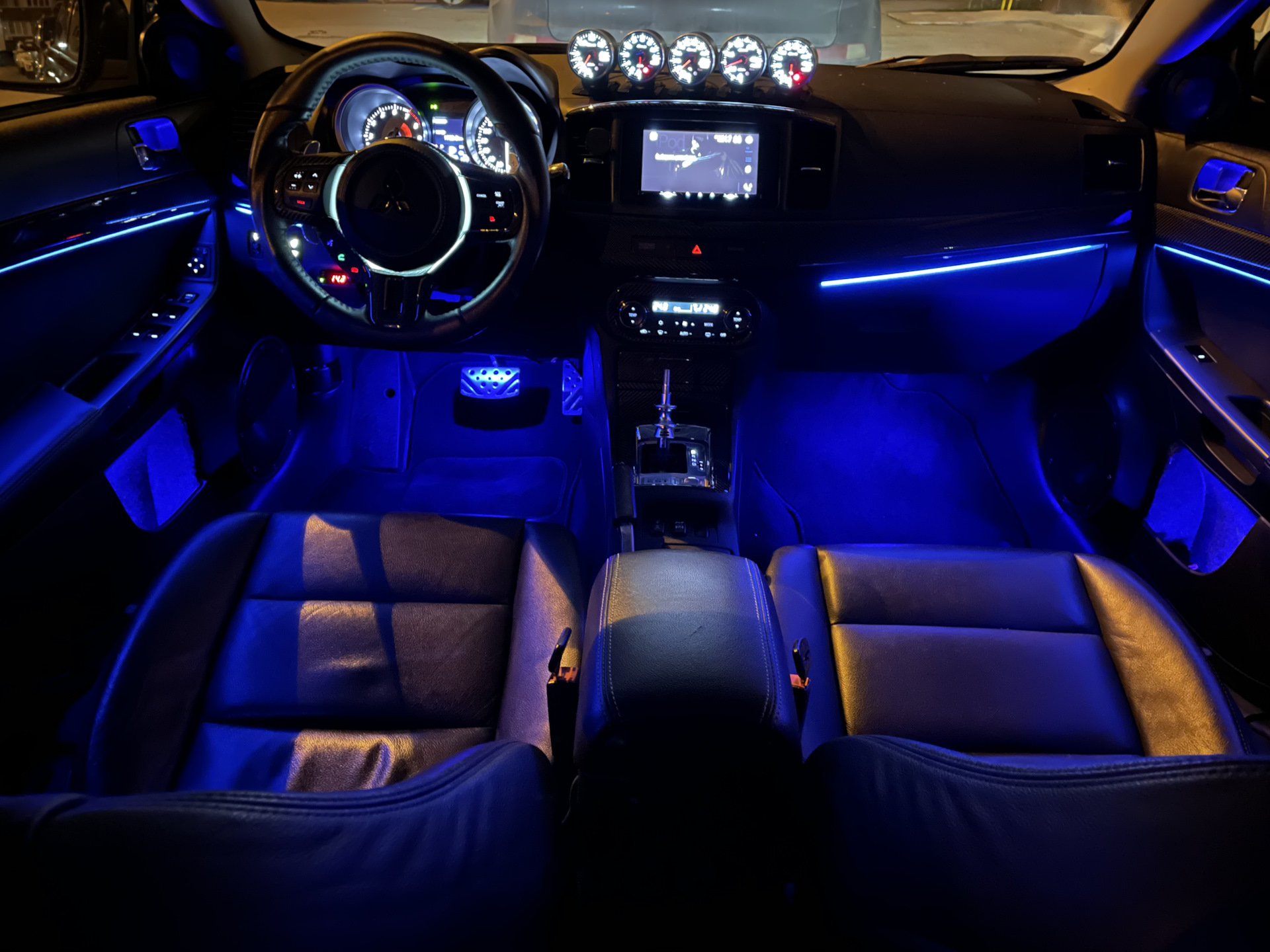 Ambient Light подсветка салона в Lancer X — Mitsubishi Lancer X, 0,5 л,  2009 года | аксессуары | DRIVE2