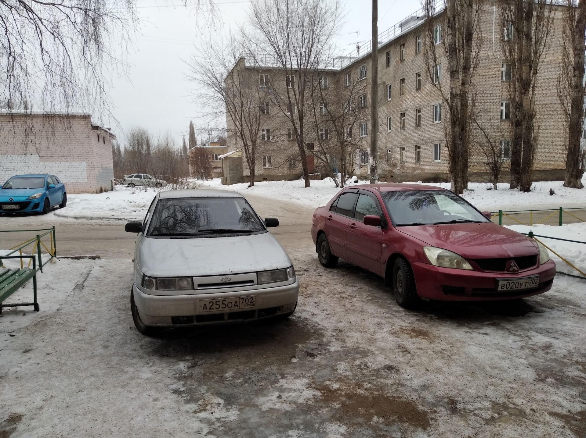 Зима гдето рядом — Mitsubishi Lancer IX, 1,6 л, 2007 года | колёсные ...