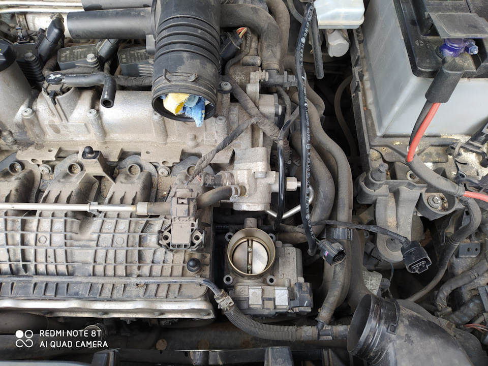 Дросельная заслонка — Skoda Octavia A7 Mk3, 1,4 л, 2014 года | своими ...