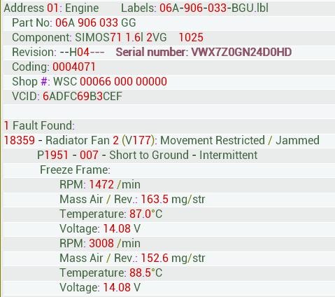 Запчасти на фото: 06A906033GG. Фото в бортжурнале Volkswagen Jetta V