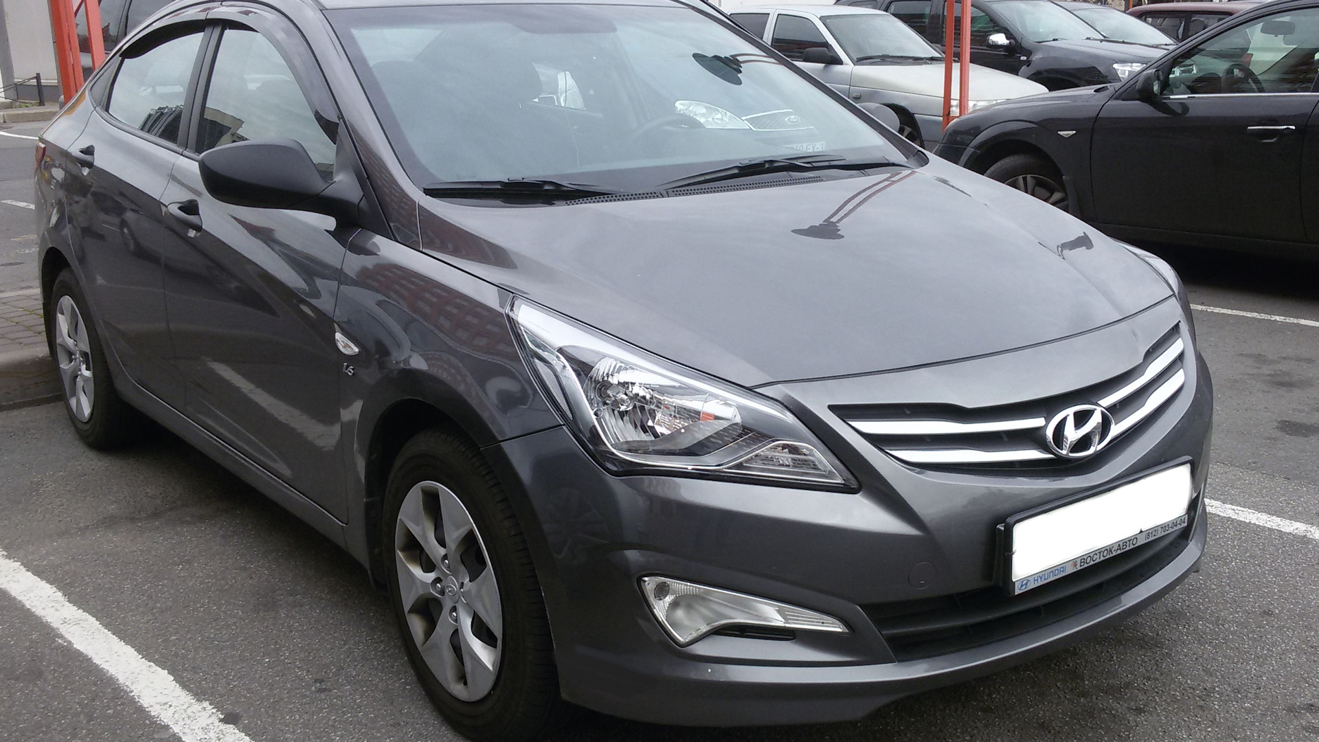 Hyundai Solaris 2014 серый