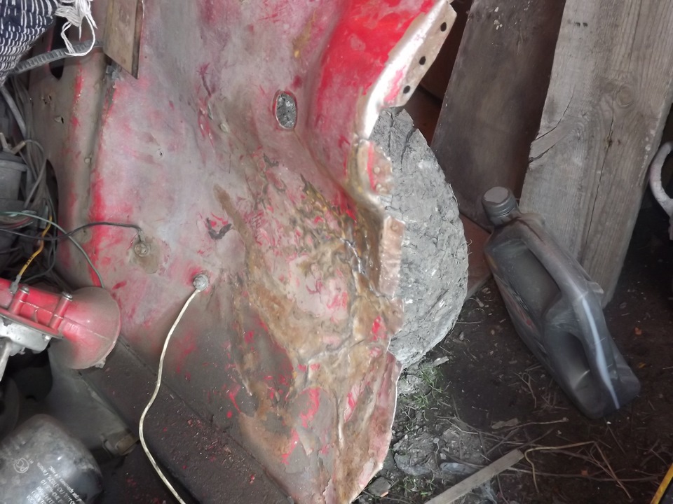 Выпрямление вмятины и "апгрейд" гаража. — LADA 21021, 1,2 л., 1979 года ...