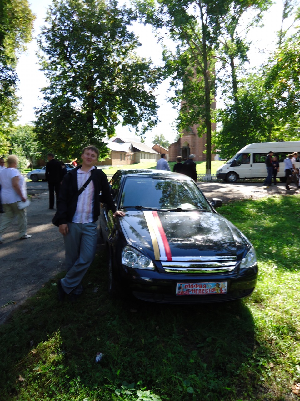 Свадьба, или как не надо украшать((( — Lada Приора седан, 1,6 л, 2008 года  | покатушки | DRIVE2