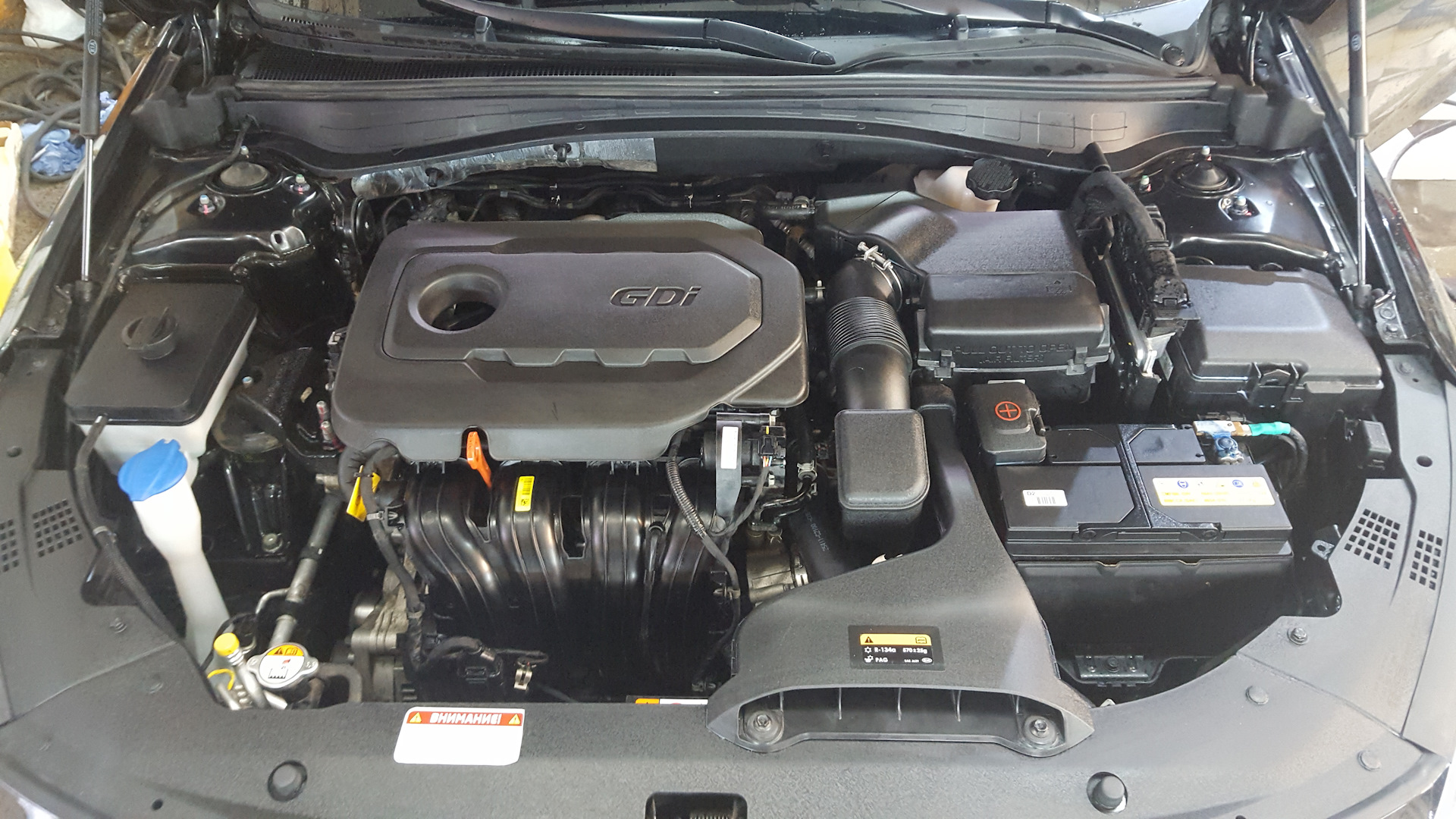 Мойка двигателя паром в \"Моем Паром\" — KIA Optima (4G), 2,4 л, 2016 ...