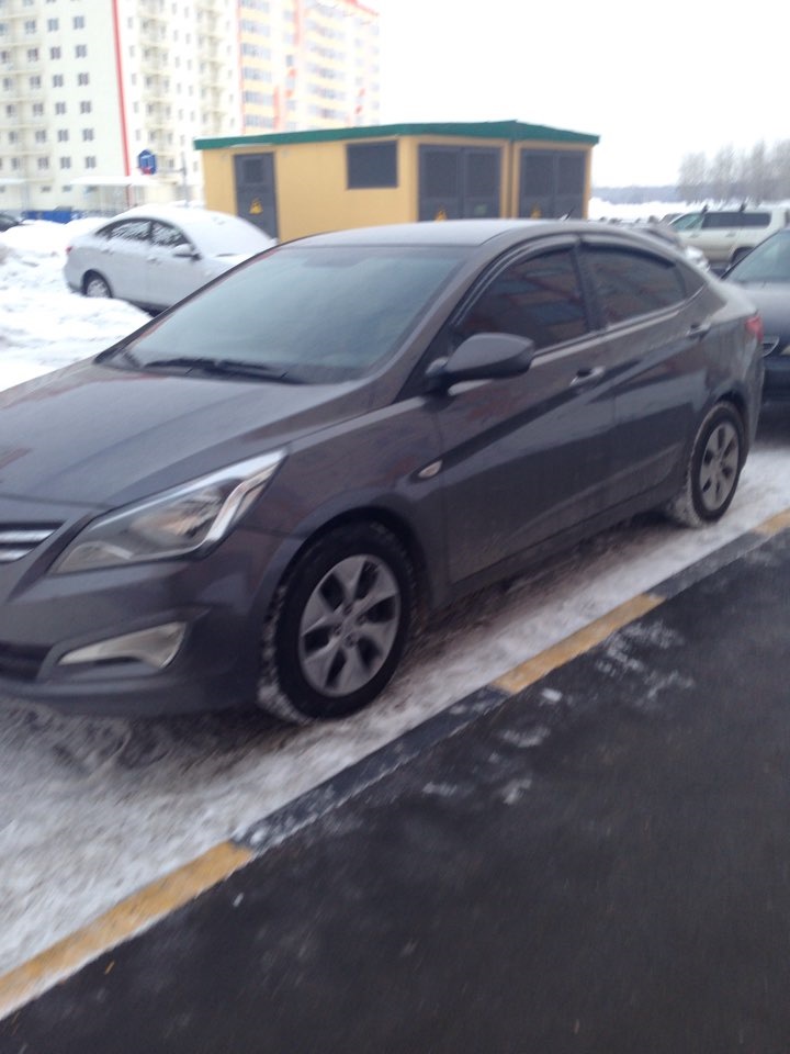 Тонировка — Hyundai Accent (4G), 1,6 л, 2014 года | тюнинг | DRIVE2