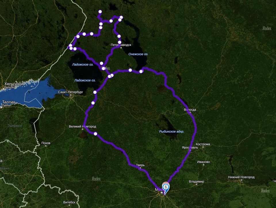От питера до карелии на машине
