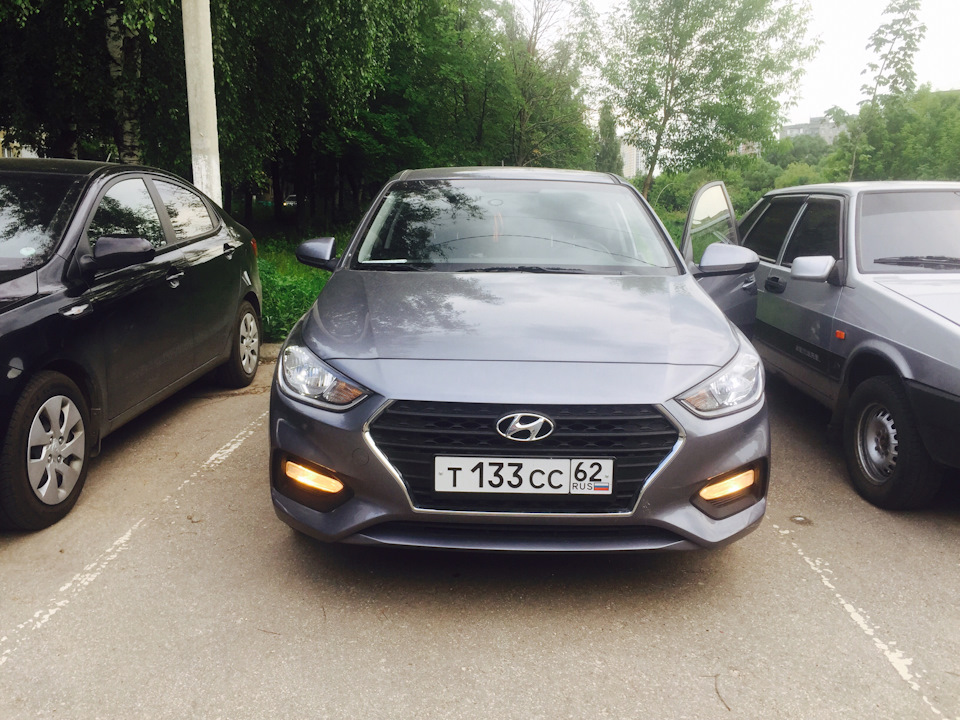 Диоды в габариты😌 — Hyundai Solaris (2G), 1,6 л, 2017 года | стайлинг ...