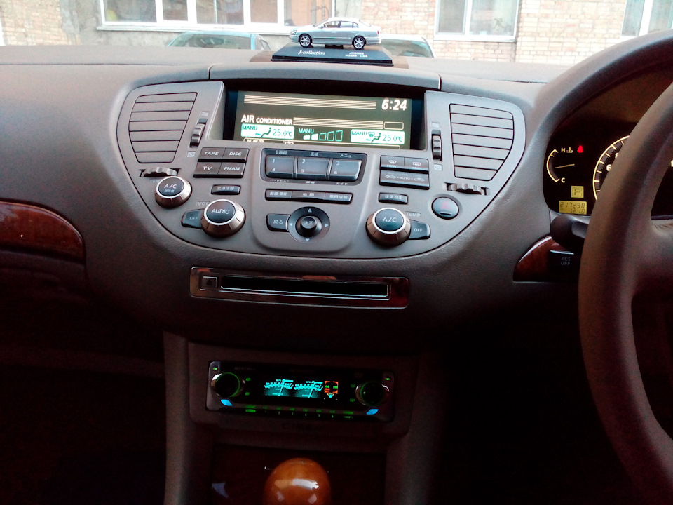 Как снять климат контроль ниссан сима Датчик ож (показометр) и гу Carrozzeria - Nissan Cima (F50), 3 л, 2001 года стай