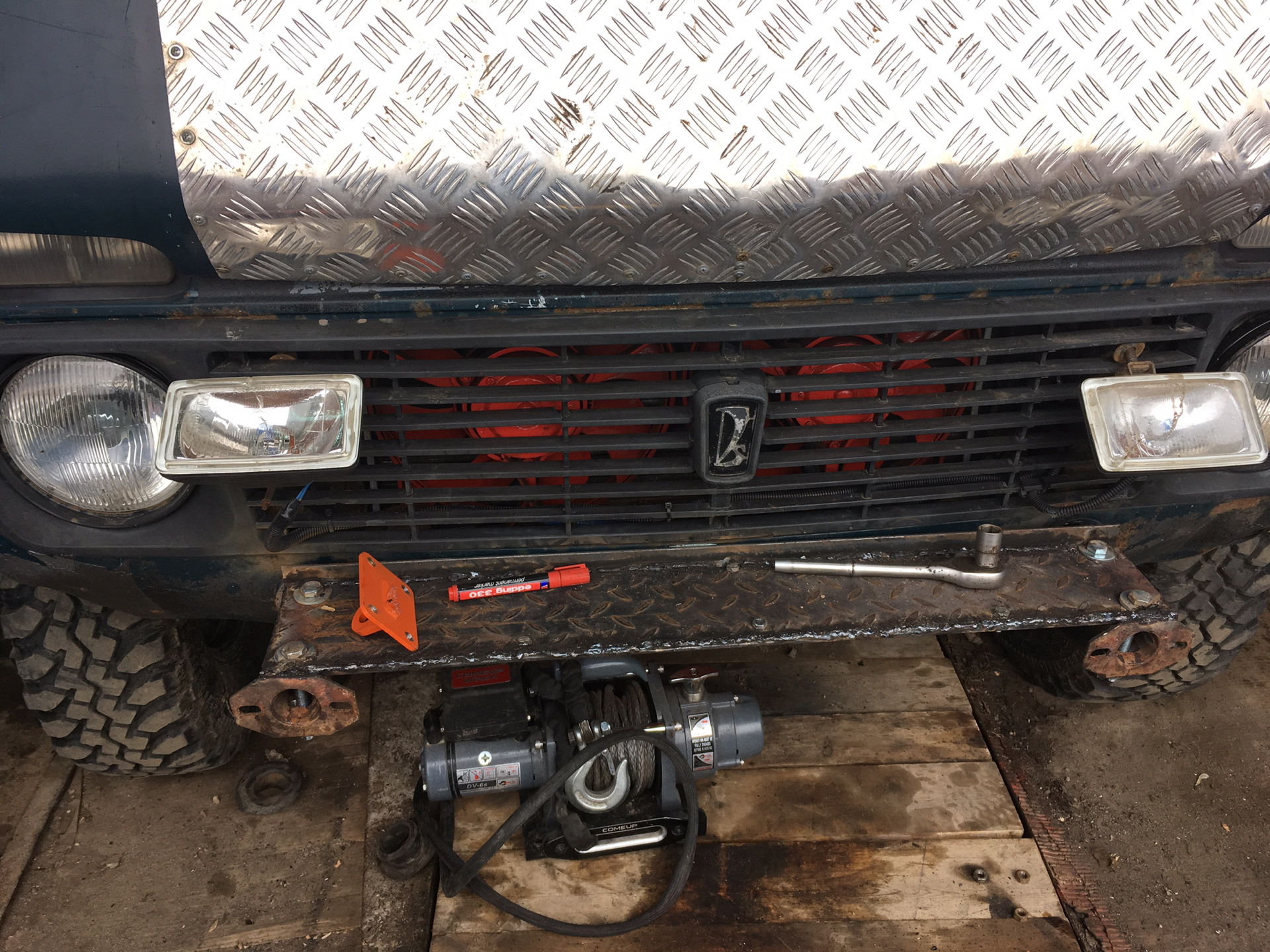 Крепление для Лебедки — Lada 4x4 3D, 1,7 л, 2001 года | тюнинг | DRIVE2