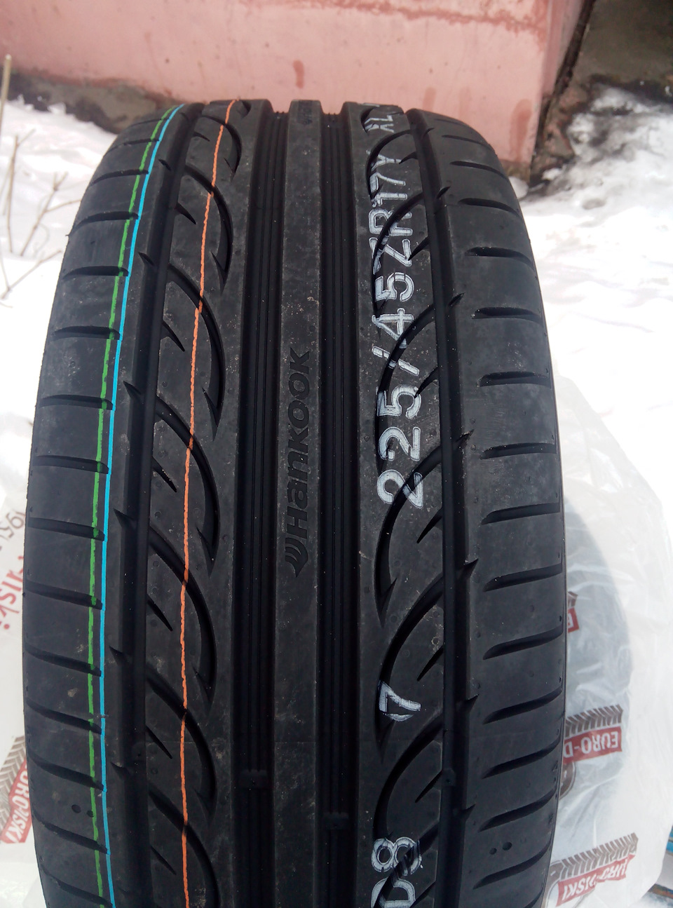 Реальный отзыв летняя резина Hankook Ventus V12 Evo 2 K120 225/45ZR17 94Y  XL — Honda Accord (7G), 2,4 л, 2006 года | шины | DRIVE2