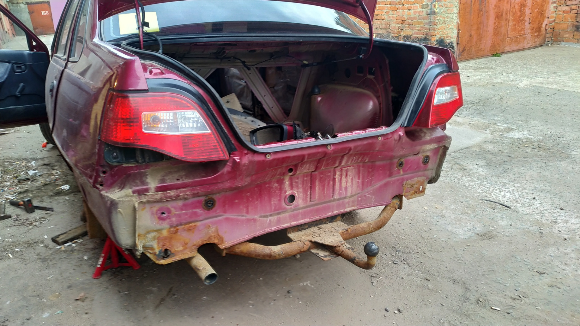 Усилитель бампера — Daewoo Nexia (N150), 1,5 л, 2009 года | кузовной ...