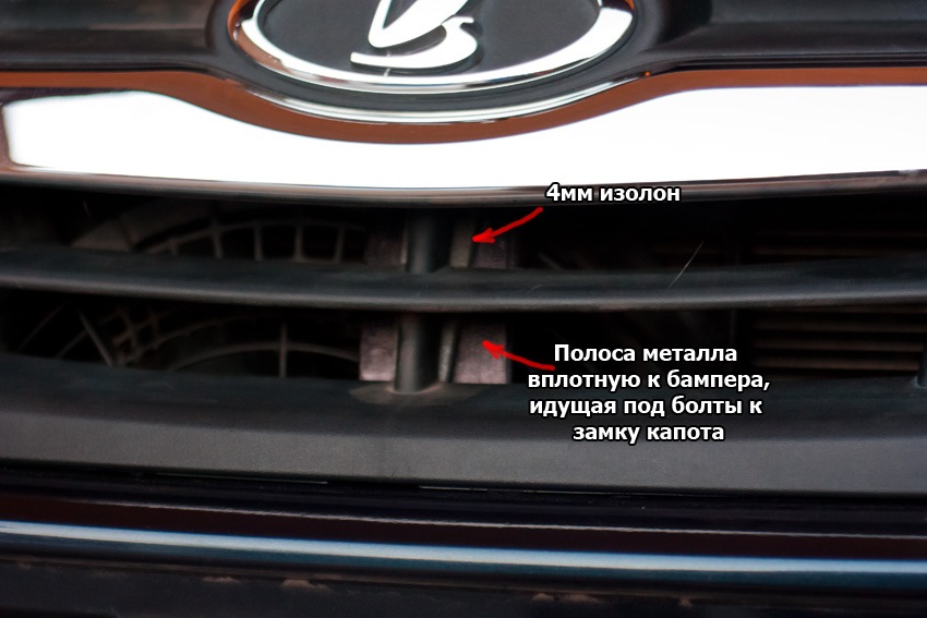 Чёрную полосу металла почти не видно. — Lada Granta