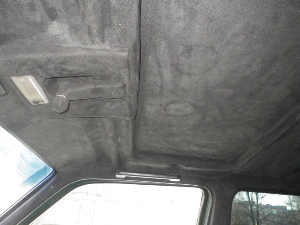 Поклейка потолка. — Volkswagen Golf Mk2, 1,6 л., 1988 года | своими ...