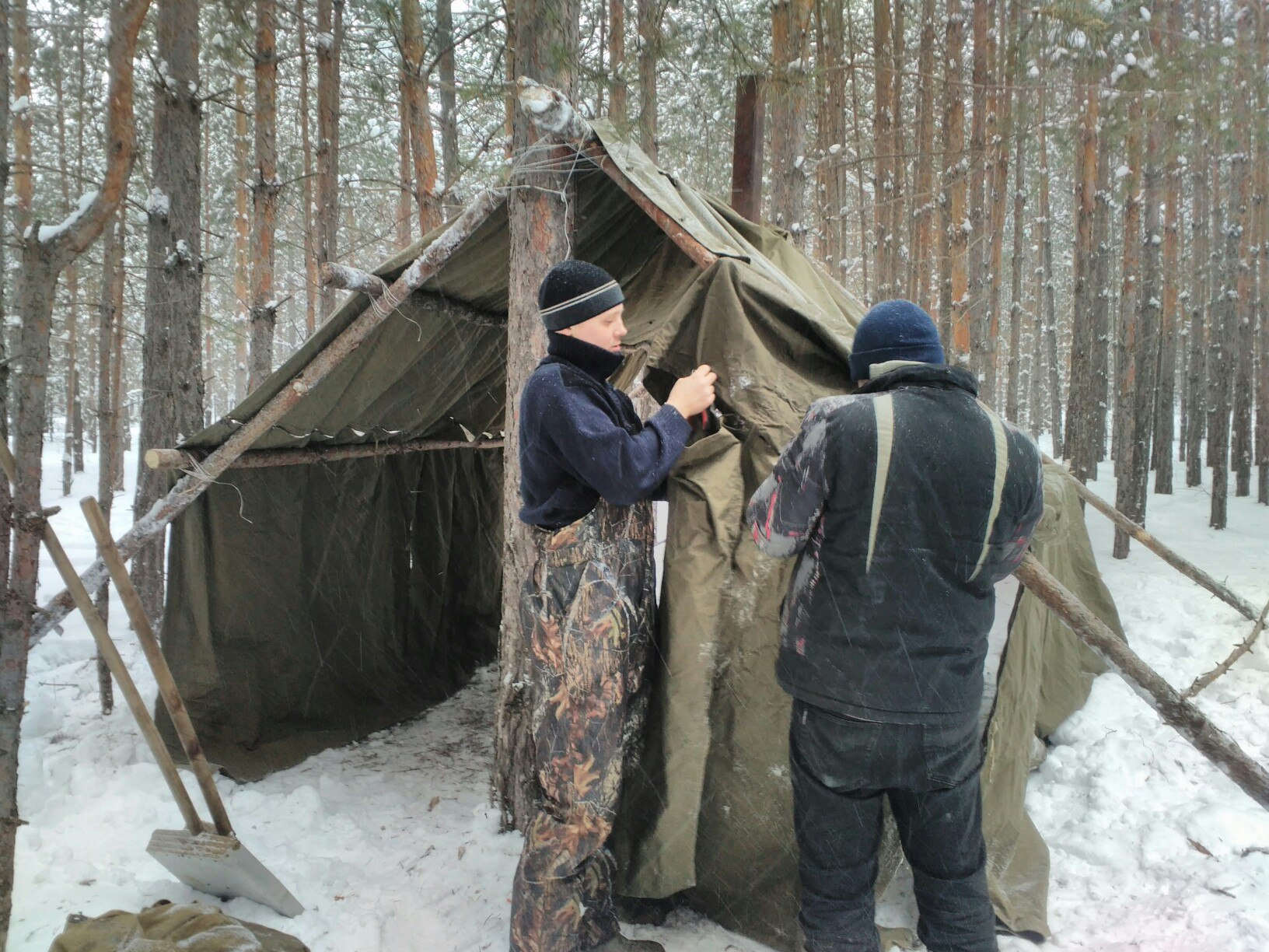 Ночевка в тайге