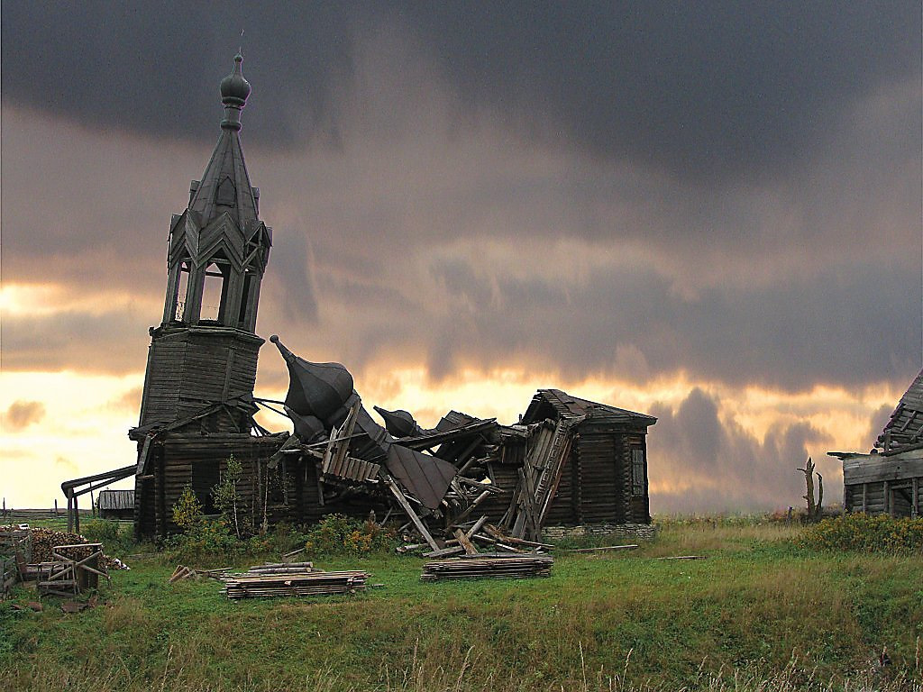 Фото разрушенной деревни