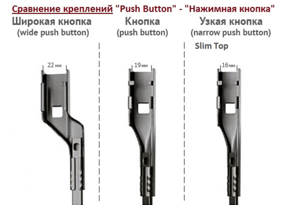 Как снять дворники push button