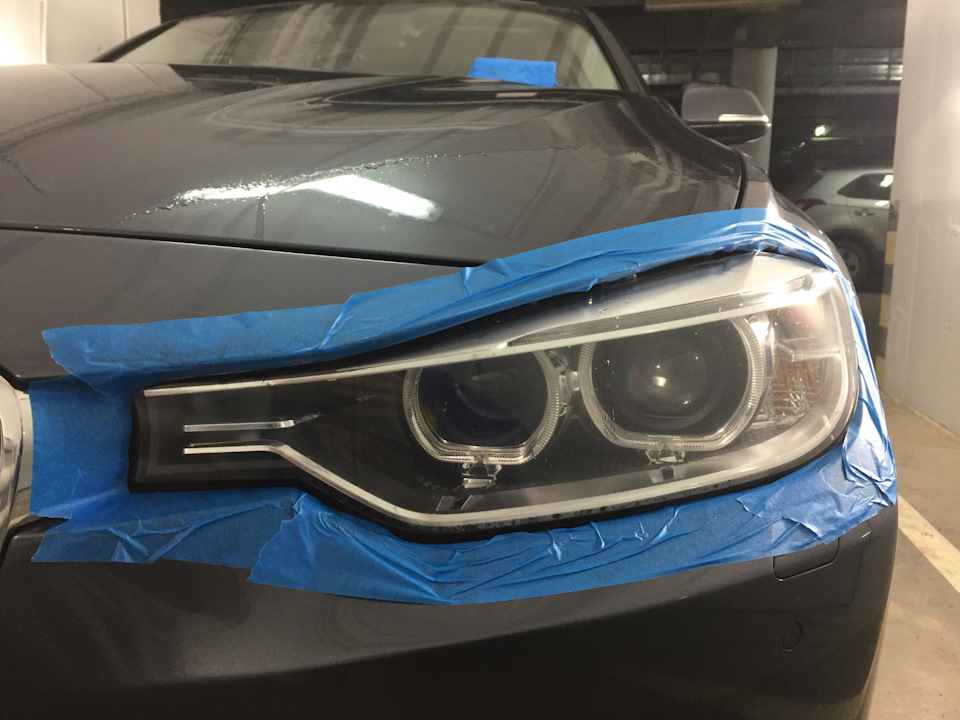 Броня фар — BMW 3 series (F30), 2 л, 2012 года | визит на сервис | DRIVE2