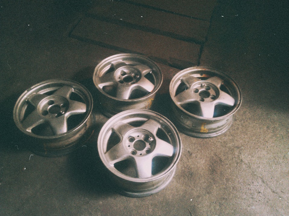 Диски K&K 5 спиц (после различного ремонта и покраски), летняя резина ...