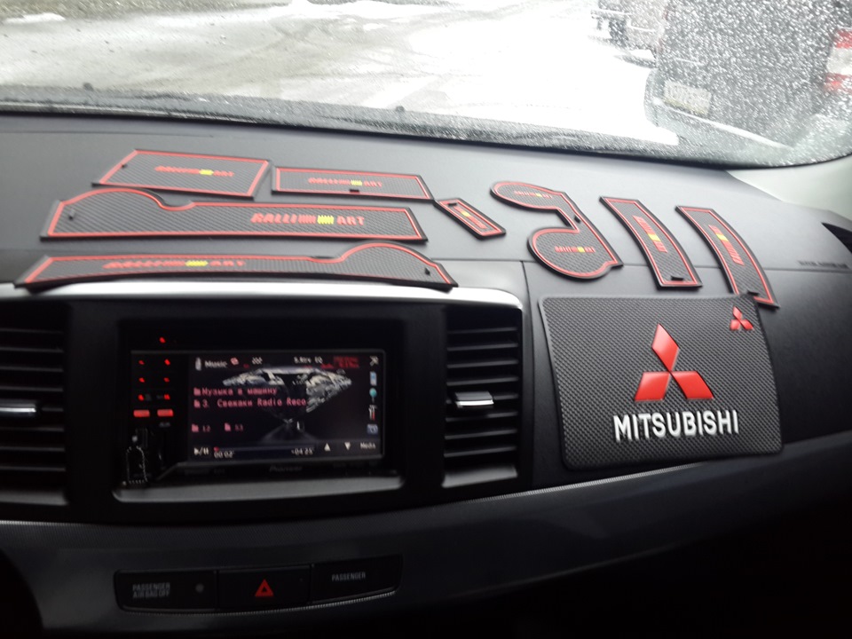 Коврики Ralli Art и нано коврик Mitsubishi — Mitsubishi Lancer X, 2 л ...