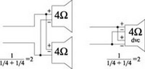 Сопротивление динамика. Схема подключения 4ом динамика. Схема соединения динамика 2 по 4. Схема подключения динамиков в 8 Ома. Динамики с 2 омным сопротивлением.