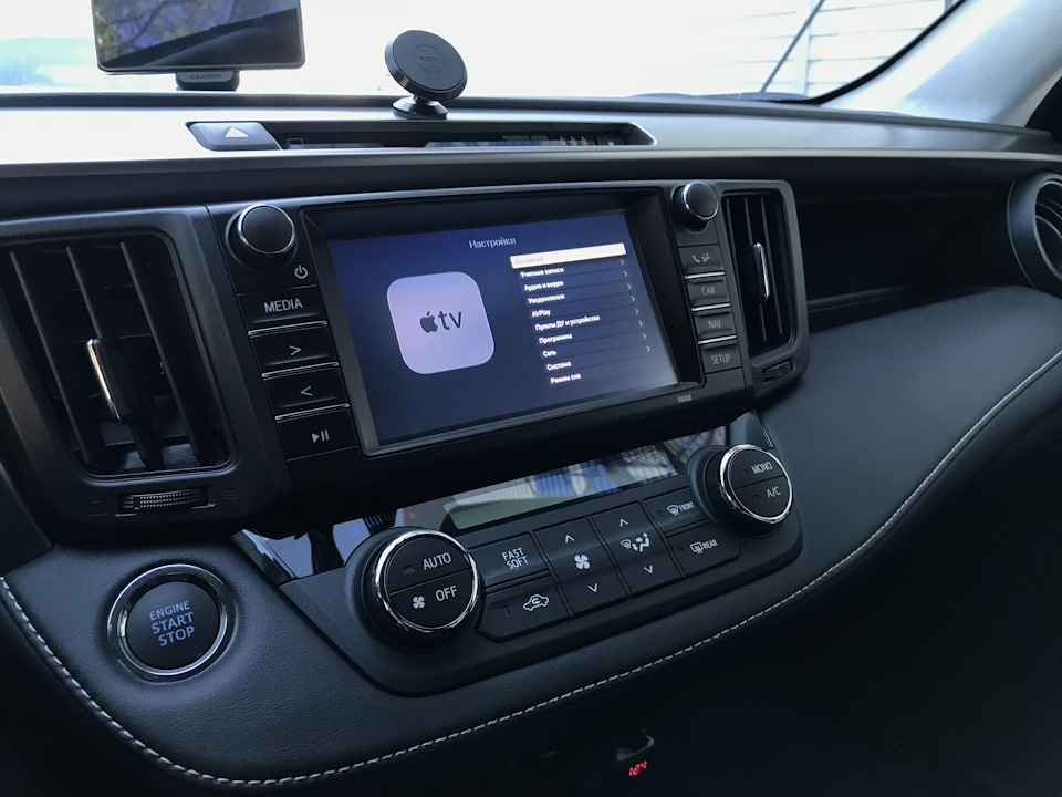 Меню настроек Apple tv — Toyota RAV4 (IV)