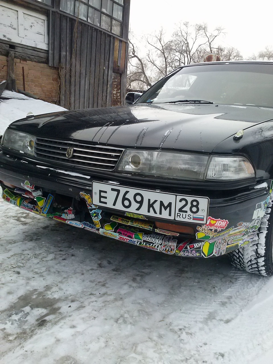 Обклеим бампер (JDM) — Toyota Mark II (80), 2,5 л, 1991 года | просто так |  DRIVE2