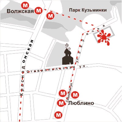 Парк люблино карта