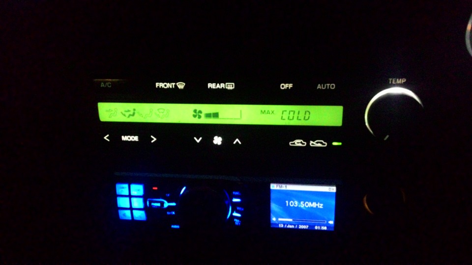 Подсветка климат-контроля — Toyota Scepter, 2,2 л, 1994 года ...