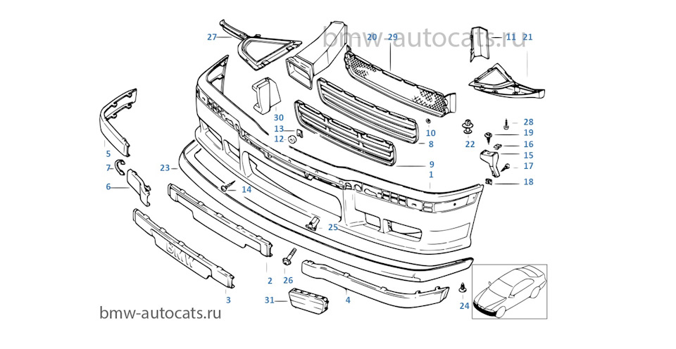 M бампер bmw e36 своими руками