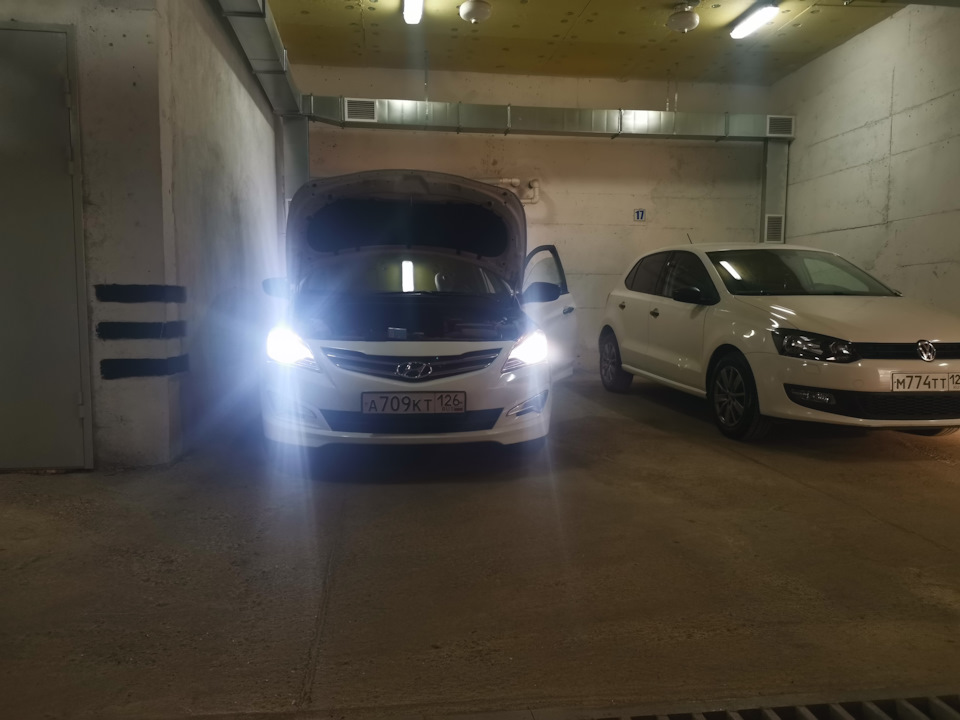Led лампы — Hyundai Solaris (1G), 1,6 л, 2014 года | электроника | DRIVE2