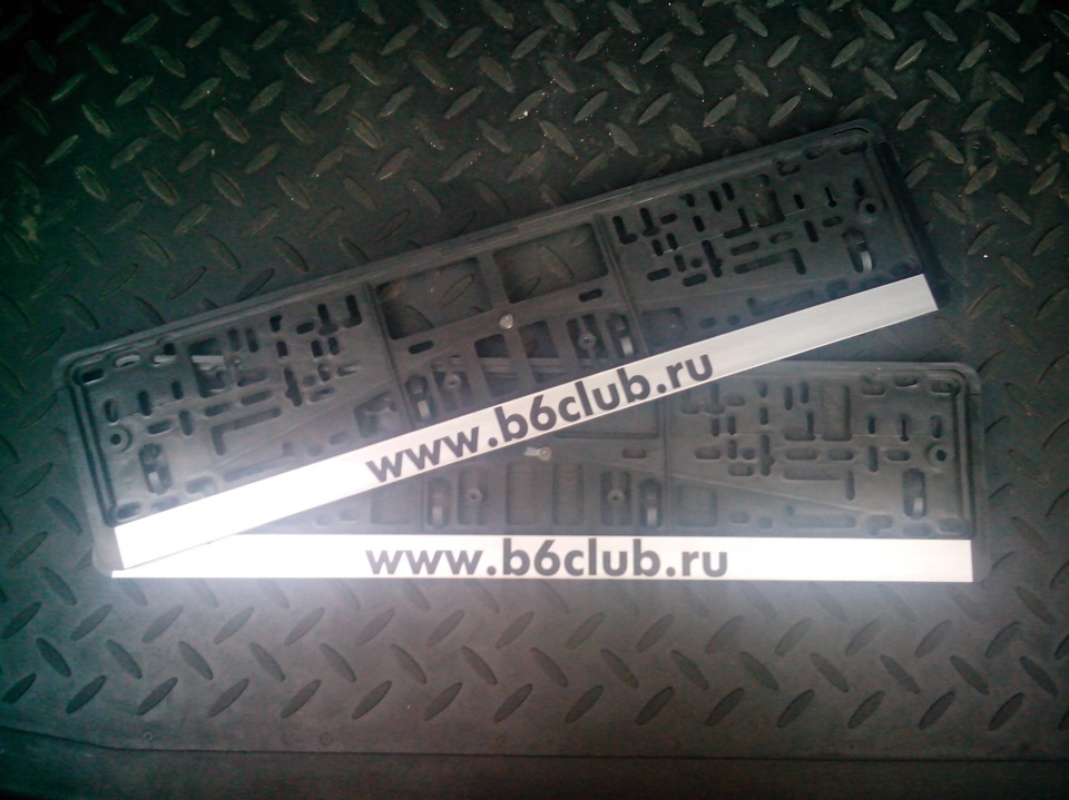 Рамки на госномер — Б6 клуб! — Volkswagen Passat B6, 1,8 л, 2009 года ...