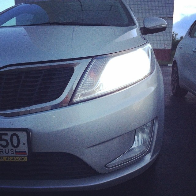 Заменил штатные габариты — KIA Rio (3G), 2013 года | своими руками | DRIVE2