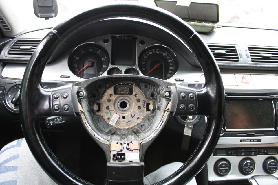 Мультируль — установка — Volkswagen Passat B6, 2 л, 2006 года ...