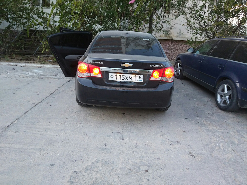Габариты в задние ПТФ — Chevrolet Cruze (1G), 1,6 л, 2012 года ...